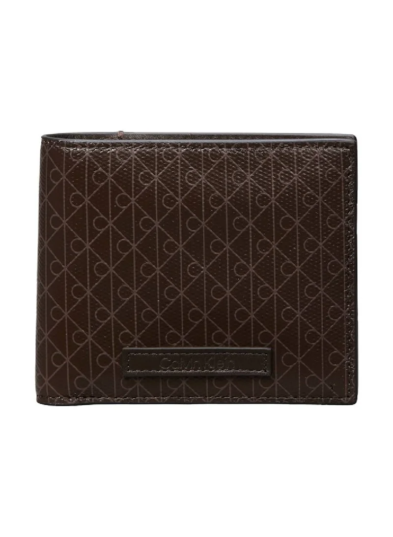 Allover Emblem Logo Bifold Wallet With Coin Pouch